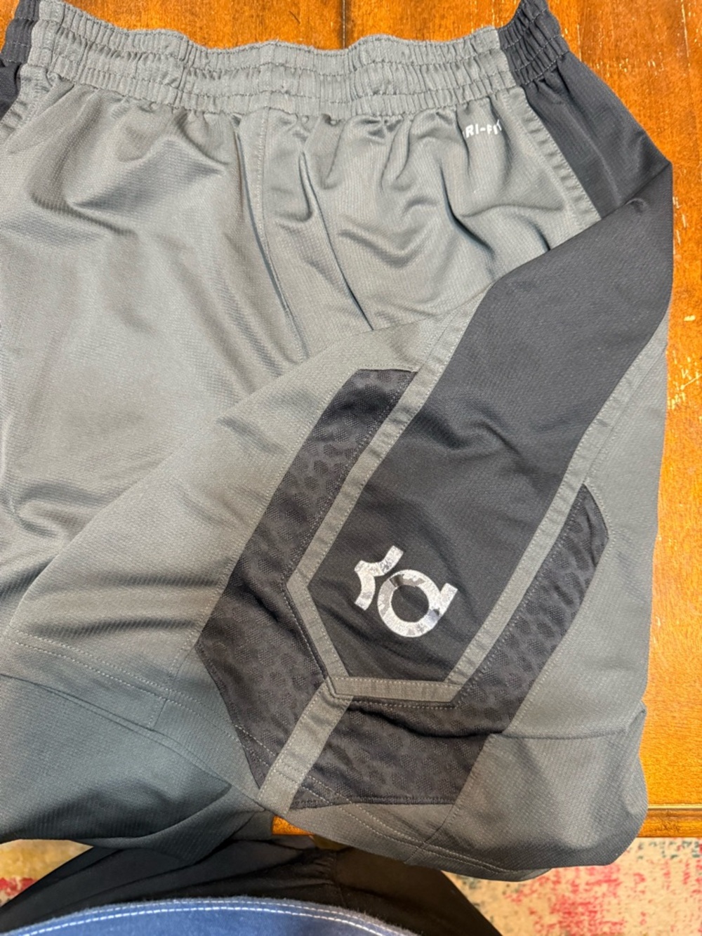 Nike Men’s Gray and Black KD Athletic Shorts